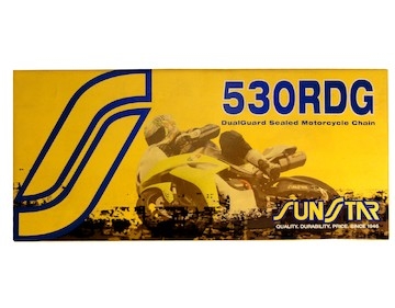 řetěz 530RDG, SUNSTAR (x-kroužek, barva černá, 96 článků)