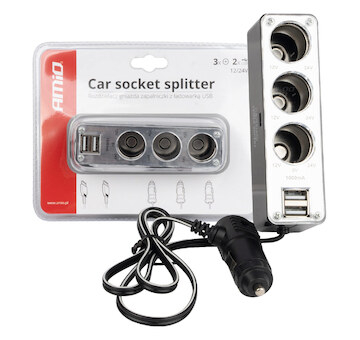 Roztrojka autozapalovače + USB SOC3