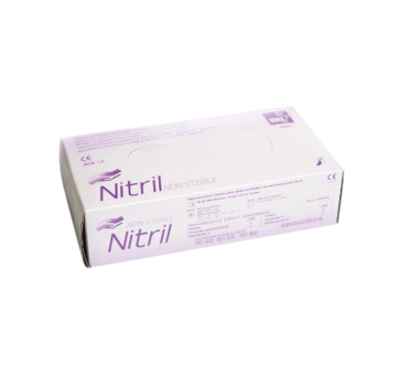 Rukavice Vulkan Safe nitril jednorázové 100ks, modré vel.M