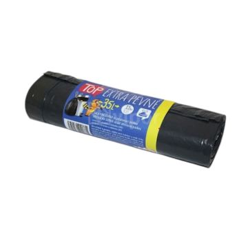 Sáčky na odpad LDPE extra TOP, 35l,15ks, 40my, černé