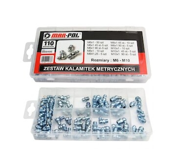 Sada 110ks mazacích hlavic MAR-POL