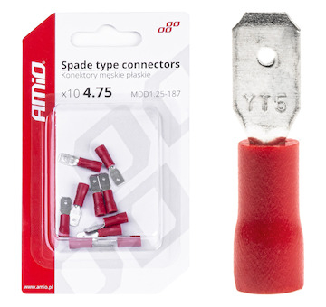 Sada elektrických konektorů 5.6mm 0.5-1.5mm2 10A 10 ks