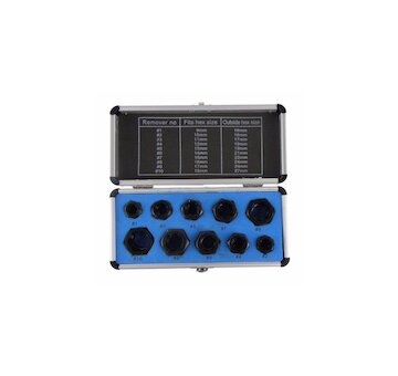 Sada na vytahování stržených šroubů, 10ks GEKO