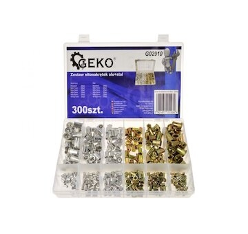 Sada nýtovacích matic hliník/ocel 300ks GEKO