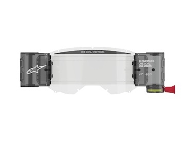 sada ROLL-OFF WIDE VISION pro brýle VISION 8/5/3, ALPINESTARS (čiré plexi, čepy pro strhávací slídy)