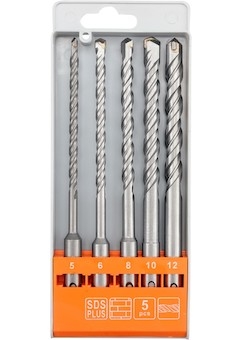 Sada vrtáků do betonu SDS+ 5 ks S4 160 mm
