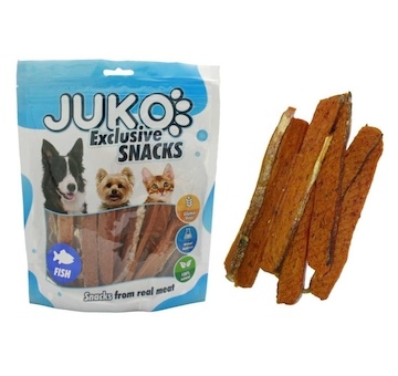 Salmon Strip with Fish Skin JUKO Snacks 250 g