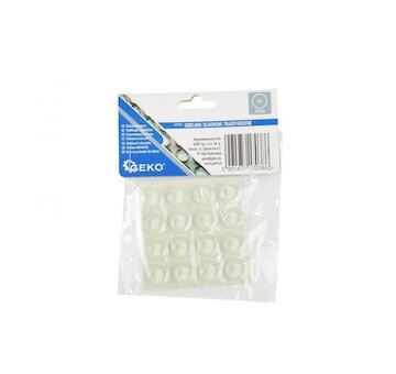 Samolepicí silikonové nárazníky na nábytek 12mm, 16ks GEKO