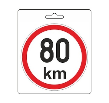 Samolepka omezená rychlost 80km/h (110 mm)