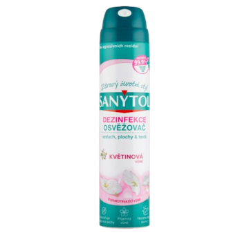 SANYTOL dezinfekční osvěžovač vzduchu Květinová vůně 300ml