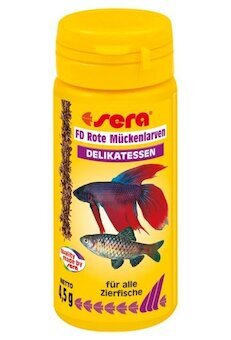 Sera červené komáří larvy FD Rote Mückenlarven (Red Bloodworms) 50ml Nature