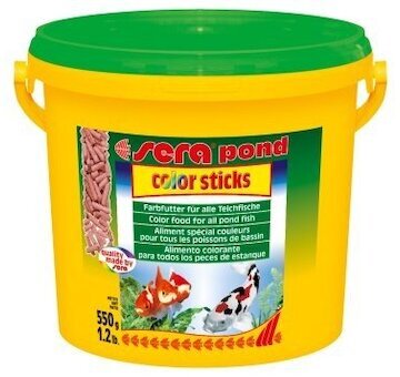 Sera vybarvovací krmivo pro zlaté a studenovodní ryby Pond Color Sticks 3,8l Nature