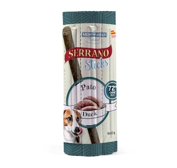Serrano Dog Sticks Duck, tyčinka 16 x 12 g 