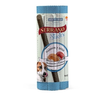 Serrano Dog Sticks Salmon & Tuna, tyčinka 16 x 12 g 