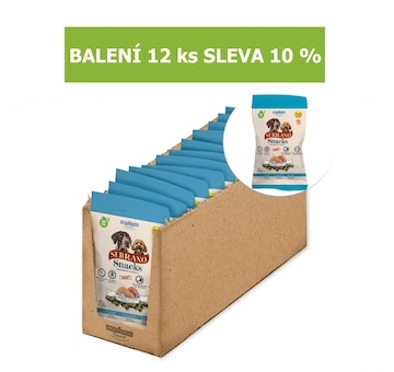Serrano Snack Dog Salmon & Tuna 100 g (12 ks) SLEVA 10 %