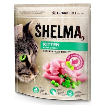 SHELMA Cat Kitten Freshmeat Turkey GF 750 g
