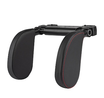 Sklopná opěrka hlavy do auta, Potah-černý materiál