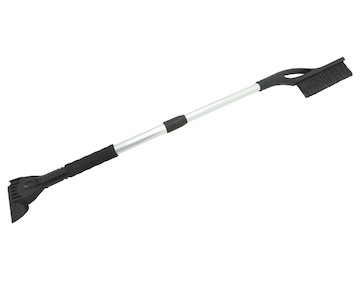 Škrabka s košťátkem BLACK teleskopická 77 - 100cm