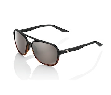 sluneční brýle KASIA Soft Tact Black/Havana, 100% (HIPER stříbrné sklo)