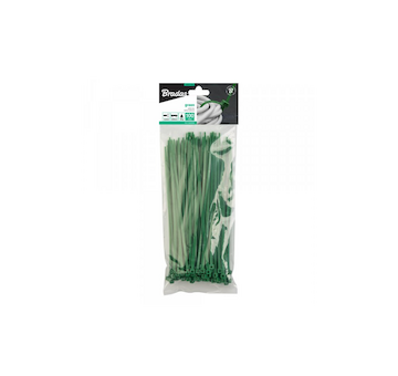 Stahovací pásky na vodiče 2.5 x 100 mm 100 ks GREEN