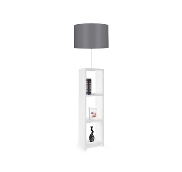Stojací lampa, dřevěná
