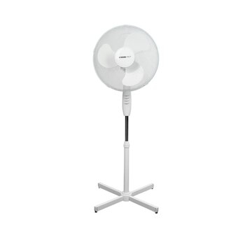 Stojanový ventilátor 40 cm, 45 W, bílý - STREND PRO