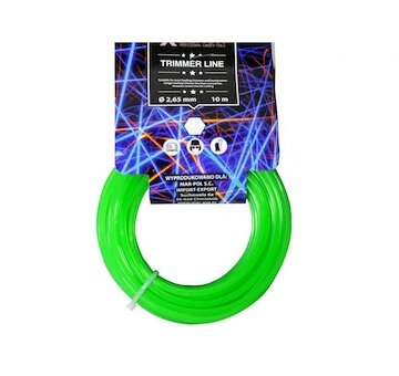 Struna 6-hran 10m 2,65mm MAR-POL (zelená)