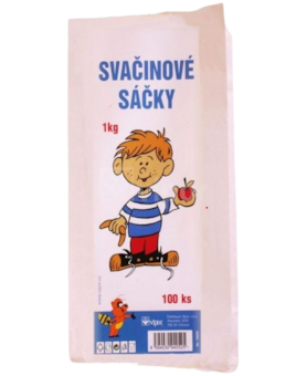 Svačinové papírové sáčky 1kg 100ks