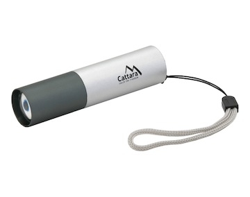 Svítilna kapesní LED 120lm ZOOM nabíjecí SILVER