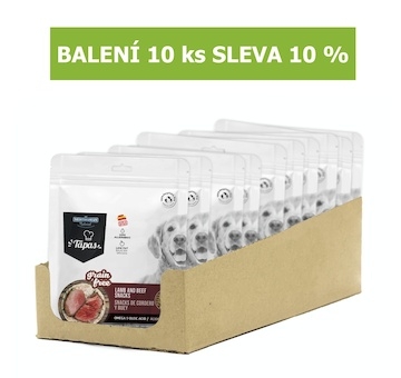 Tapas Snack Dog Lamb with Beef GF 150 g (10 ks) SLEVA 10 %