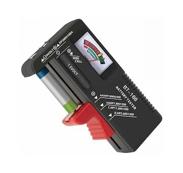 Tester baterií AAA, AA, 9V