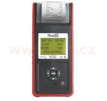 tester bateriíí, napětí, proud, dobíjení, 12/24 V, 30 - 220 Ah, s tiskárnou START/STOP GYS PBT600