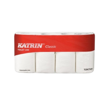 Toaletní papír Katrin 200 útržků, 2vr, délka 23,4m (8ks)
