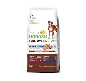 Trainer Natural Sensitive dog NO GRAIN M/M pstruh 12kg