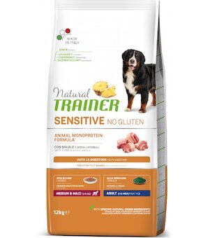 Trainer Natural Sensitive No gluten Adult Medium/Maxi vepřové 12kg