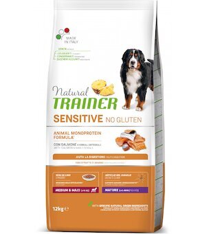 Trainer Natural Sensitive No gluten Maturity Medium/Maxi losos 12kg