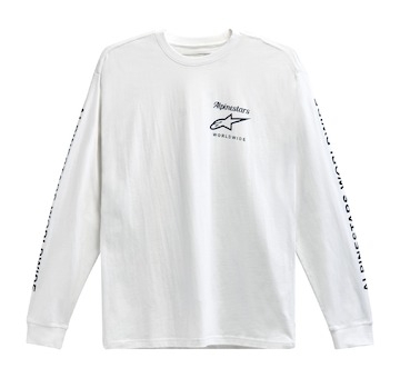triko AUTHENTICATED TEE, ALPINESTARS (bílá/černá, vel. XL)