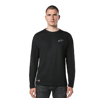 triko INCLINATE MESH KNIT dlouhý rukáv, ALPINESTARS (černá, vel. XL)