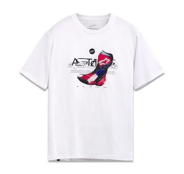 triko R BOOT CSF, ALPINESTARS (bílá, vel. XL)