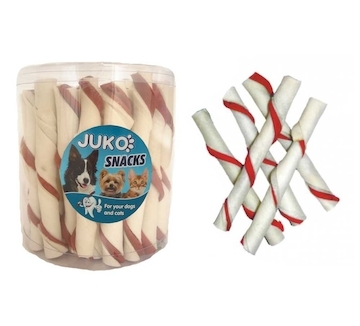 Trubička bílá Hovězí JUKO Snacks (35 ks)