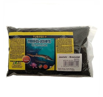 Tubifex krmivo pro jesetery 2 mm, sáček 0,5 kg
