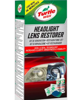 TURTLE WAX Headlight Lens Restorer KIT sada pro renovaci světlometů