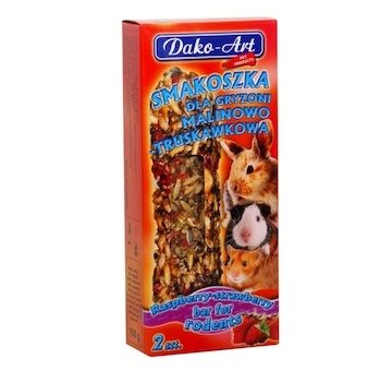 Tyčinka hlodavec s malinami a jahodami Dako (2 ks)