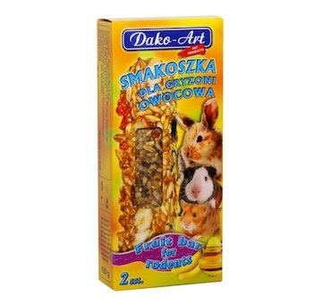 Tyčinka hlodavec s ovocem Dako (2 ks)