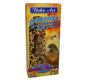 Tyčinka kanár s medem Dako (2 ks)
