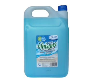 Unisans modré antibakteriální tekuté mýdlo 5l modré PH 5,5