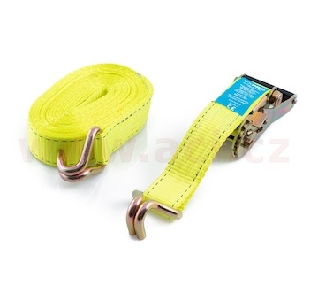 upínací popruh s ráčnou 38 mm, 8 m, 2 t, dvojité háky