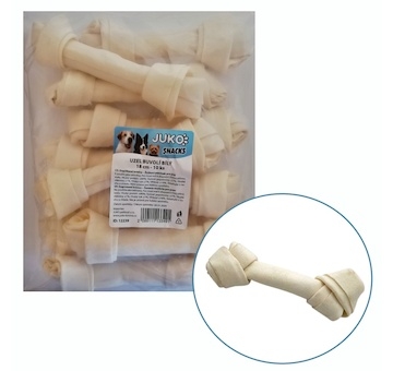 Uzel buvolí bílý JUKO Snacks 18 cm (10 ks)