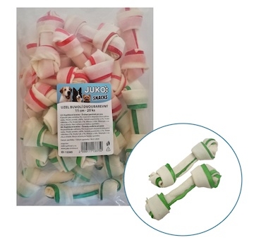 Uzel buvolí dvoubarevný JUKO Snacks 11 cm (20 ks)