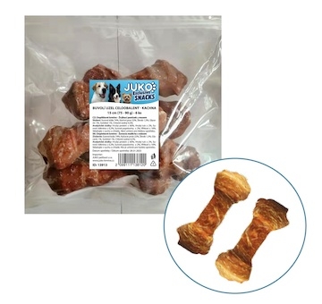 Uzel buvolí obalený kachním masem JUKO Snacks 15 cm (6 ks)
